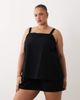 ASOS Curve ASOS DESIGN Curve short cami romper in black - 2