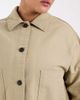 ASOS Curve ASOS DESIGN Curve short cotton Harrington jacket in mushroom-Brown - 2