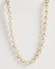 ASOS Curve ASOS DESIGN Curve short necklace with mini hearts with faux pearls in gold tone - 1