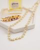 ASOS Curve ASOS DESIGN Curve short necklace with mini hearts with faux pearls in gold tone - 2