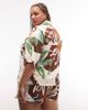 ASOS Curve ASOS DESIGN Curve shorts in tropical abstract - part of a set-Multi - 3