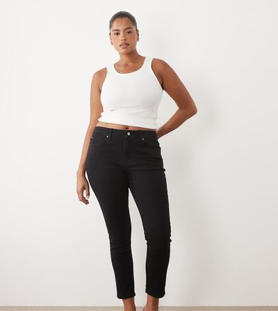 ASOS Curve ASOS DESIGN Curve skinny jeans in black