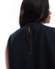 ASOS Curve ASOS DESIGN Curve sleeveless peplum top with tie back in black - 4