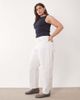 ASOS Curve ASOS DESIGN Curve slim barrel jeans in white - 2
