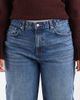 ASOS Curve ASOS DESIGN Curve slim barrel leg jeans in mid blue - 4