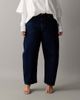 ASOS Curve ASOS DESIGN Curve slim barrel leg jeans in rich rinse wash-Navy - 3