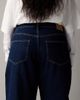 ASOS Curve ASOS DESIGN Curve slim barrel leg jeans in rich rinse wash-Navy - 4
