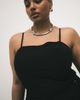 ASOS Curve ASOS DESIGN Curve slinky twill curved bust cami top in black - 2