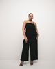 ASOS Curve ASOS DESIGN Curve slinky twill curved bust cami top in black - 4