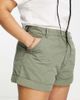 ASOS Curve ASOS DESIGN Curve slouchy mom short in washed khaki-Green - 3