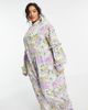 ASOS Curve ASOS DESIGN Curve smock jumpsuit in bright summer floral print-Multi - 1