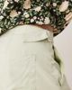 ASOS Curve ASOS DESIGN Curve soft barrel leg pants with seam detail in sage-Green - 3