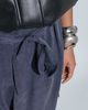 ASOS Curve ASOS DESIGN Curve soft cargo balloon pants with belt in navy - 4