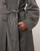 ASOS Curve ASOS DESIGN Curve soft tailored trench in charcoal-Gray - 3