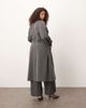 ASOS Curve ASOS DESIGN Curve soft tailored trench in charcoal-Gray - 4