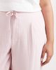 ASOS Curve ASOS DESIGN Curve soft textured wide leg pants in pink - 2