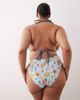 ASOS Curve ASOS DESIGN Curve Solar Starfish high leg high waist bikini bottom in blue sea print-Multi - 2
