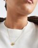 ASOS Curve ASOS DESIGN Curve stainless steel necklace with cubic zirconia and heart pendant in gold tone - 1