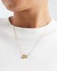 ASOS Curve ASOS DESIGN Curve stainless steel necklace with cubic zirconia and heart pendant in gold tone - 3