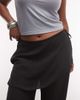 ASOS Curve ASOS DESIGN Curve straight leg pants with skirt detail in black - 3