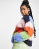 ASOS Curve ASOS DESIGN Curve stripe sweater in brushed yarn in multi - 4