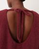 ASOS Curve ASOS DESIGN Curve supersoft fluffy slouchy sweater mini dress in burgundy-Red - 3