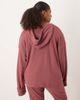 ASOS Curve ASOS DESIGN Curve Supersoft hoodie with turn back cuff detail-Brown - 4