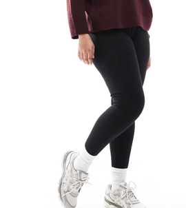 ASOS Curve ASOS DESIGN Curve supersoft leggings in cotton modal-Black