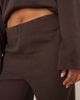 ASOS Curve ASOS DESIGN Curve supersoft wide leg sweatpants in chocolate - part of a set-Brown - 3