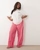 ASOS Curve ASOS DESIGN Curve Taco graphic short sleeve top and pants pajama set-pink - 4