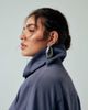 ASOS Curve ASOS DESIGN Curve tailored funnel neck jacket in blue - part of a set - 3