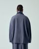 ASOS Curve ASOS DESIGN Curve tailored funnel neck jacket in blue - part of a set - 4