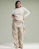 ASOS Curve ASOS DESIGN Curve tapered pants with wrap detail in stone-Green - 3