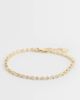 ASOS Curve ASOS DESIGN Curve tennis bracelet with cubic zirconia stone details in gold tone in gift bag - 1