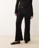 ASOS Curve ASOS DESIGN Curve textured high waist flared leg pants in black - part of a set - 2