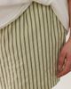 ASOS Curve ASOS DESIGN Curve textured pull on flippy shorts in khaki stripe-Green - 4