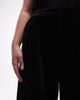 ASOS Curve ASOS DESIGN Curve textured velvet tailored wide leg pants in black - 4