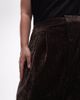 ASOS Curve ASOS DESIGN Curve textured velvet tailored wide leg pants in chocolate-Brown - 2