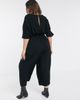 ASOS Curve ASOS DESIGN Curve tie waist jumpsuit-Black - 2