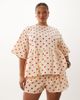 ASOS Curve ASOS DESIGN Curve tie waist pocket detail shorts in polka dot print - part of a set-Multi - 2