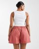 ASOS Curve ASOS DESIGN Curve tie waist pocket detailing shorts in blush-pink - 4