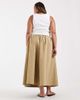ASOS Curve ASOS DESIGN Curve toggle waist detail volume midaxi skirt in camel-Neutral - 2