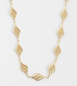 ASOS Curve ASOS DESIGN Curve twisted link gold tone necklace