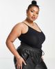 ASOS Curve ASOS DESIGN Curve ultimate cami with v-neck in black - 3