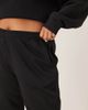 ASOS Curve ASOS DESIGN Curve ultimate cuffed brushback sweatpants in black - 2