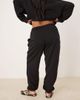 ASOS Curve ASOS DESIGN Curve ultimate cuffed brushback sweatpants in black - 3