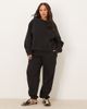 ASOS Curve ASOS DESIGN Curve ultimate cuffed brushback sweatpants in black - 4