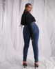 ASOS Curve ASOS DESIGN Curve ultimate skinny jeans in authentic mid wash-Blues - 3