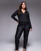 ASOS Curve ASOS DESIGN Curve ultimate skinny jeans in coated black - 1