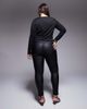 ASOS Curve ASOS DESIGN Curve ultimate skinny jeans in coated black - 3
